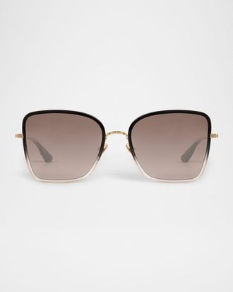 Krewe Jolene Acetate & Titanium Butterfly Sunglasses