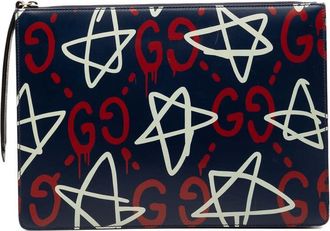 Gucci Pre-owned Gucci Calfskin Gucci Ghost Clutch Ladies 6F04VV61PU25OYT5