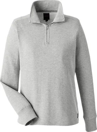 Nautica Womens Anchor Fleece Quarter-Zip Sweatshirt