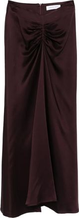 Raquel Diniz Gonna lunga Elis drappeggiata - Rosso