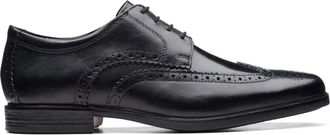 Clarks Wingtip Formele Zakelijke Schoenen - Heren - Nette schoenen - Zwart - 39 1/2 EU - Leer - Schoenen
