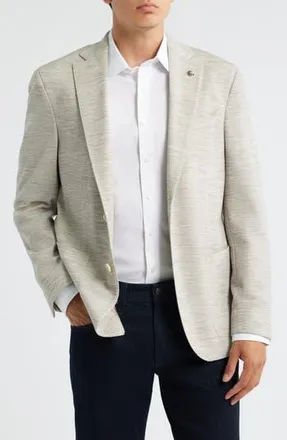 Jack Victor Hartford Knit Wool M&eacute;lange Sport Coat in Sand at Nordstrom Rack, Size 46 Regular