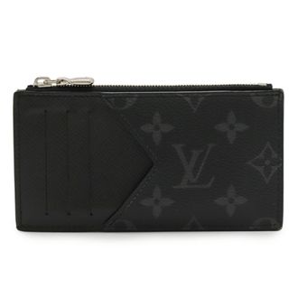 Louis Vuitton Noir Taiga Leather Monogram Eclipse Coin Purse/Coin Case (Pre-Owned)