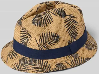 M&uuml;ller Headwear Hut mit Allover-Muster Modell TRILBY in Dunkelblau, Gr&ouml;&szlig;e L