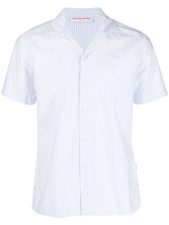 Orlebar Brown Travis striped short-sleeve shirt - Blue