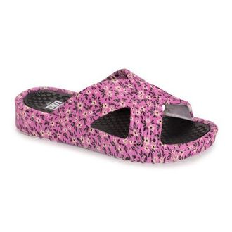 Muk Luks Spa Day Sandal in Magenta Floral at Nordstrom, Size Medium