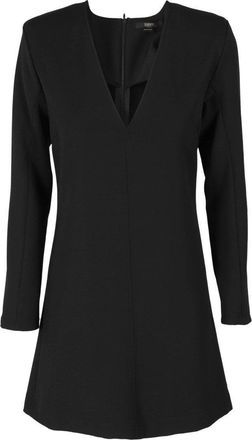 Seventy Bistretch Dress With V-Neck And Long Sleeves