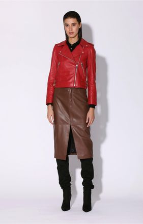 Walter Baker Liz Jacket, Red - Leather