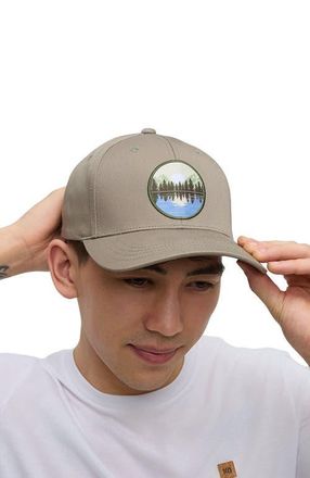 tentree Lake Patch Elevation Hat in Clay/lakeside Blue at Nordstrom