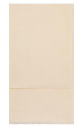 Mango Frayed Edge Scarf in Ecru at Nordstrom