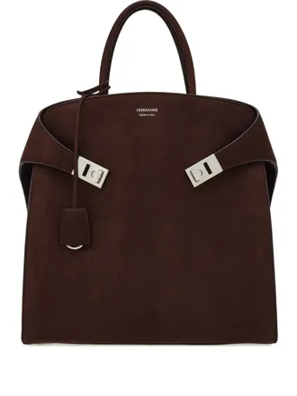 Ferragamo Borsa tote Hug - Marrone