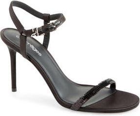 Courr&egrave;ges AC Stud Sequin Sandal in Black at Nordstrom Rack, Size 5Us / 36Eu