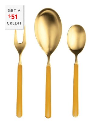 Mepra 3Pc Fantasia Ice Serving Set With $51 Credit