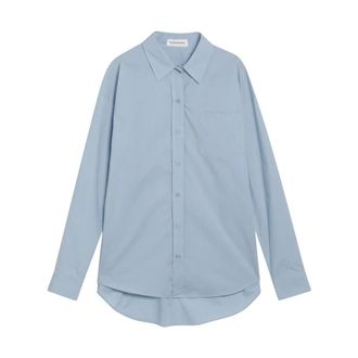 Frankie Shop Ornella Side Button-Up Shirt - female - The Frankie Shop - Shirts - Blue - L - Blouses & Shirts