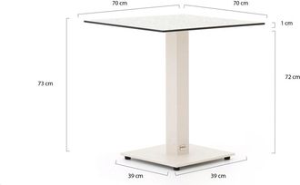 Forza Furniture Forza Orta tuintafel 120x70x73cm