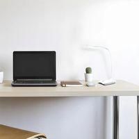 OEM L&aacute;mpara De Escritorio Led, L&aacute;mpara De Mesa T&aacute;ctil Con Brillo Ajustable (3 Niveles De Brillo), L&aacute;mpara De Mesita De Noche Blanca - Crezuo
