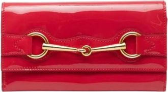 Gucci Pre-owned Wallets, female, Red, Size: ONE SIZE Pre-owned Leather Wallet