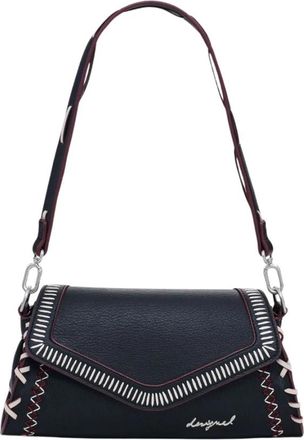 Desigual Manhattan Pespuntes Zarauz Bag - Dames - Schoudertassen - Zwart - ONE Size - Tassen