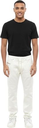 Diesel White Regular Drawstring Jeans