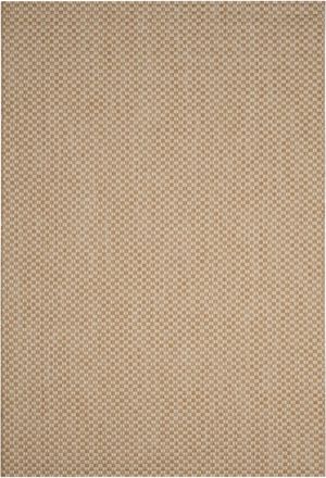 Safavieh Alfombra geom&eacute;trico de polipropileno beige, 122 x 170 cm