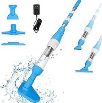 OEM Aspiradora De Piscina Inal&aacute;mbrica, 3 En 1, Recargable, El&eacute;ctrica, 90 Minutos De Autonom&iacute;a, Port&aacute;til, Para Piscina, Jacuzzi Y Spa, Color Azul