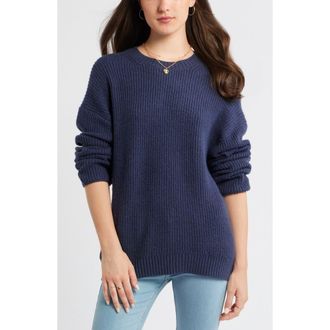 BP. Cozy Crewneck Sweater in Navy Indigo at Nordstrom, Size Xx-Small