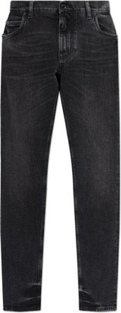 Dolce & Gabbana Regular Jeans - Heren - Slim Fit Jeans - Zwart - 2XL - Denim - Jeans