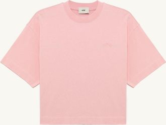 Autry T-SHIRT BOXY CON LOGO TONO SU TONO DONNA