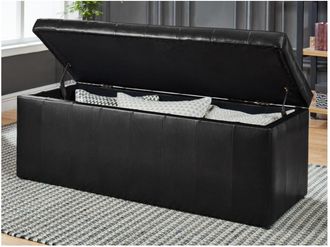 Vente-Unique Cassapanca portaoggetti CONCIERTO in similpelle - Nera