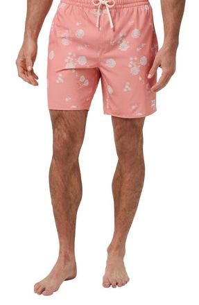 Travis Mathew Get Outside Swim Trunks in Terra Cotta at Nordstrom, Size Medium