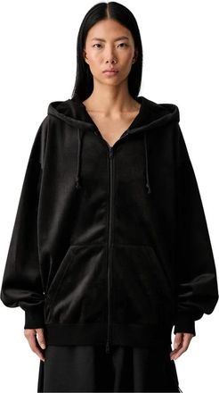 Yohji Yamamoto Velvet Zip HD - Dames - Vesten met rits - Zwart - S - Hoodies & sweatvesten