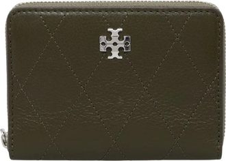 Tory Burch Charlie Wallet - Accessories - Mujer - Marr&oacute;n - ONE SIZE