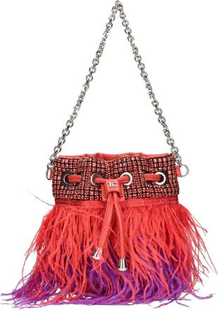 La Carrie Tassen.. Rood - Dames - Schoudertassen - Rood - ONE Size - Leer - Tassen