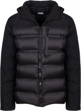 Karl Lagerfeld Down Jacket - Heren - Gewatteerde jassen - Zwart - 2XL - Nylon - Jassen