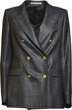 Tagliatore Blazer doppiopetto a quadri - Grigio