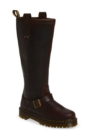 Dr. Martens Anistone Knee High Boot in Dark Brown at Nordstrom, Size 10Us