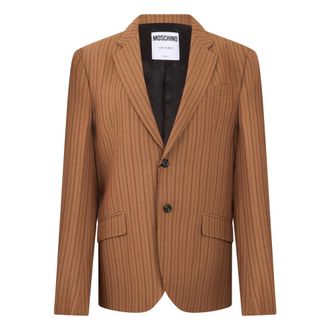 Moschino Heren, Jassen, Bruin, Maat: L Wol
