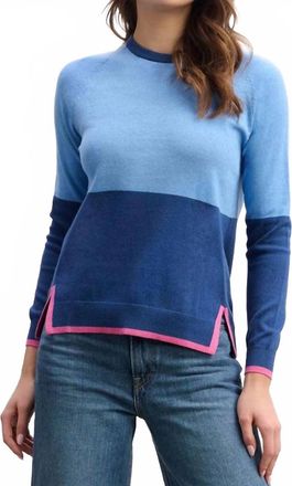 Hatley Olivia Sweater In Blue Color Block