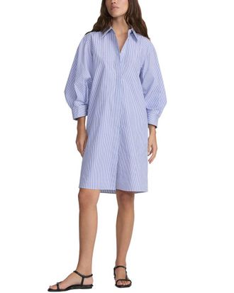 Lafayette 148 New York Lantern Sleeve Shirtdress
