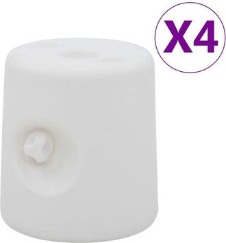 vidaXL Pesos Para Cenador/carpa 4 Unidades Pe Blanco Vidaxl