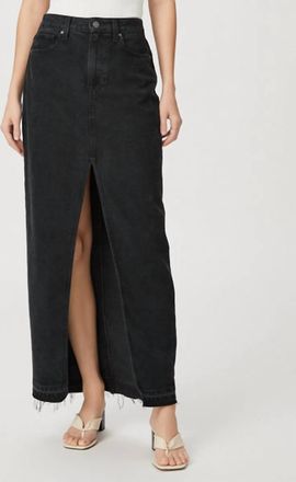 Paige Angela Maxi Skirt In Black