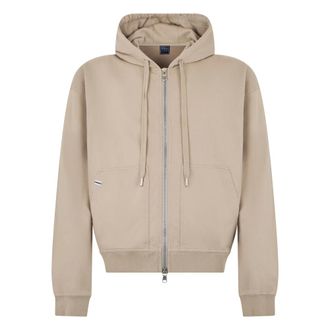 Fedeli Zip-through Hoodie - male - Fedeli - Zip-throughs - Beige - M - Sweatshirts & Hoodies