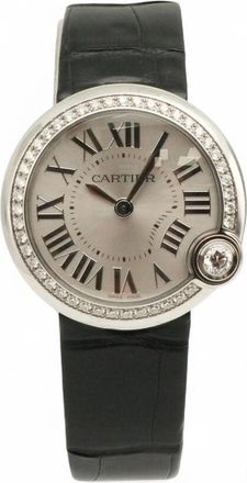 Cartier Pre-owned Cartier Ballon Blanc De Cartier Diamond Silver-tone Dial Ladies Watch W4BL0003