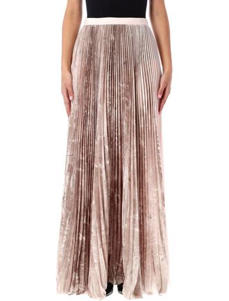 Fabiana Filippi Pleated Maxi Skirt Rose