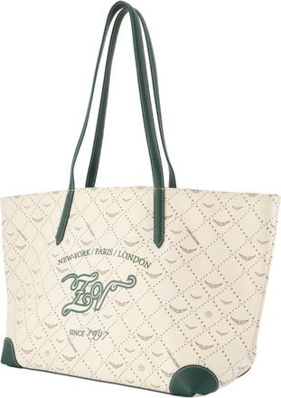 Zadig&Voltaire Womens Z Monogram Tennis Shopper Bag - Zadig & Voltaire Synthetic White Totes-Shopping-Bags