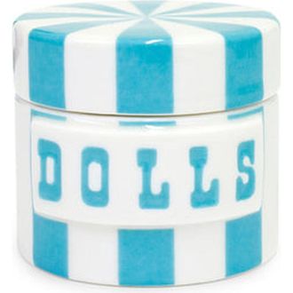Jonathan Adler Vice Dolls Canister in Light Blue /White at Nordstrom