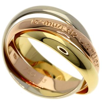 Cartier Trinity Yellow Gold (18K) Pink Gold (18K) White Gold (18K) Band Ring (Pre-Owned)