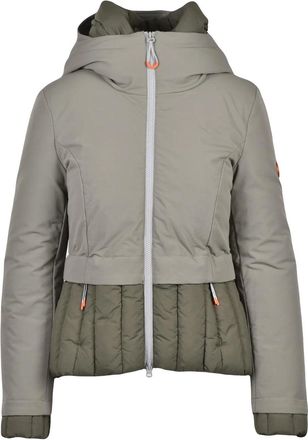 Dekker Sage Green Hooded Padded Polyamide-Blend Down Jacket