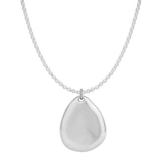 Dower & Hall Mens Engravable Large Pebble Pendant