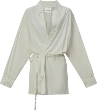 Isabel Marant x Keren top met wikkel-design - Beige